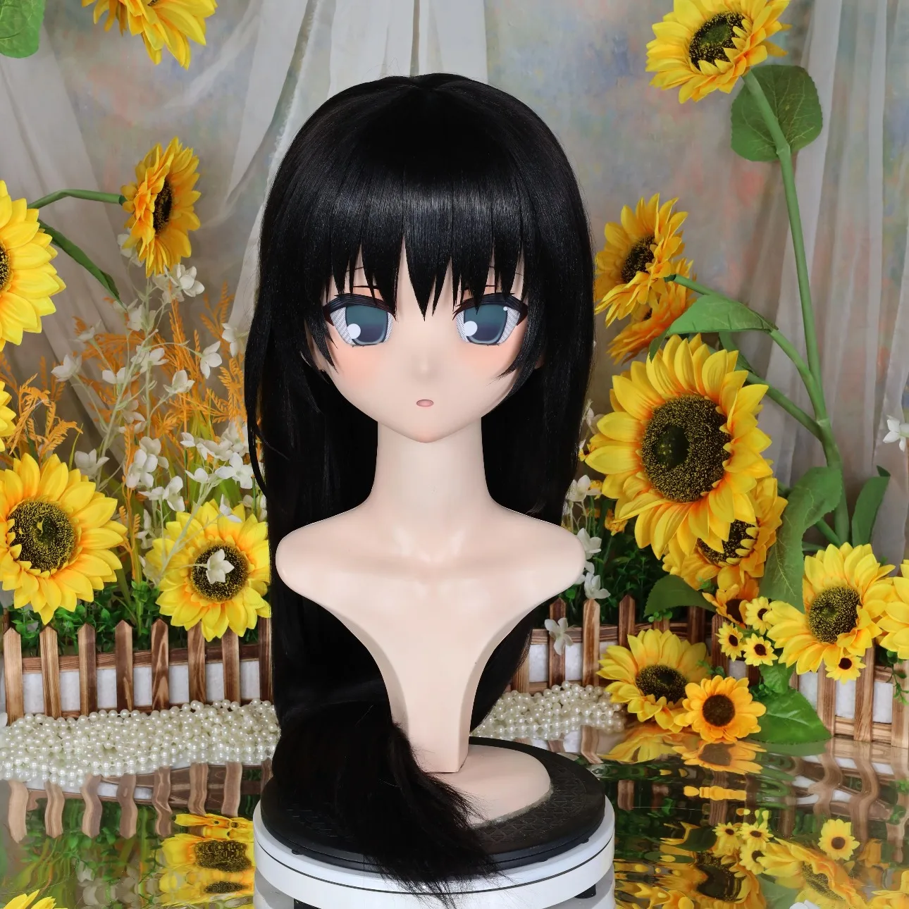 

Kigurumi Natsume blue NFD full headband lock cosplay headshell props costume anime game