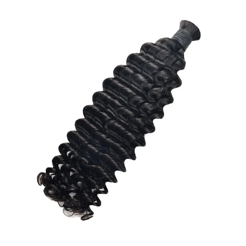 Natural Color Body Wave Bulk Hair Human Hair 12-26 Inch Brazilian Virgin Remy for Braids Hair Extensions for Women Styling Needs