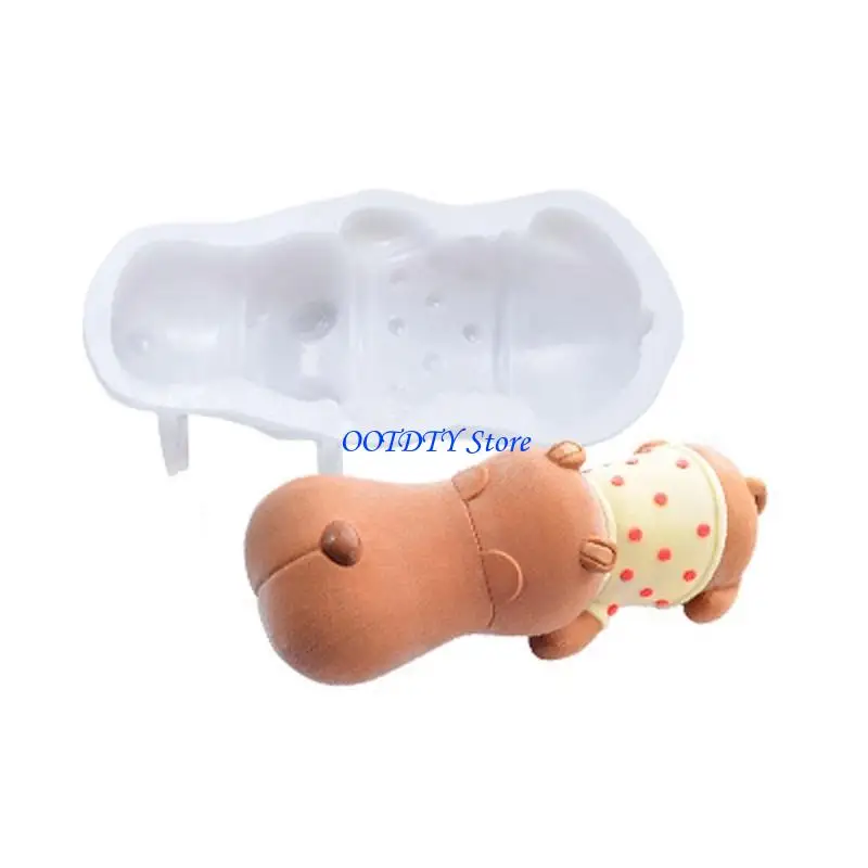 367A Cartoon Animal Shaped Mousse Molds Silicone Jelly Mold Fondant Mould Cake Decors