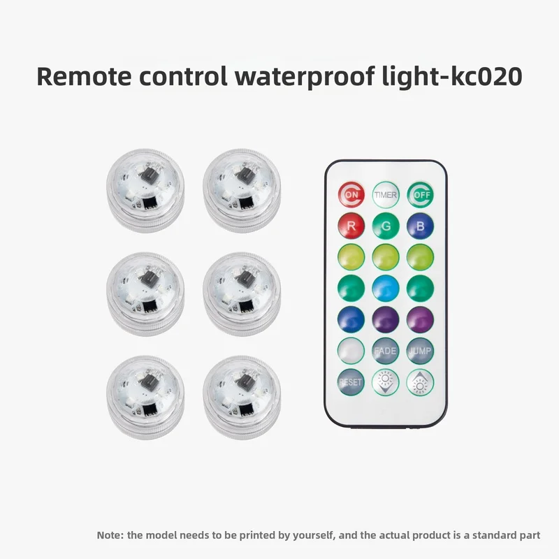 Original brand new RGB LED remote control waterproof lamp for Bambu lab3D printing model Special standard parts