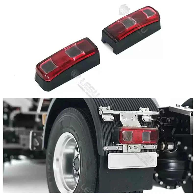 

Lesu Updated Spare Plastic Rear Lamp Taillight Mount Led For TOUCAN 1/14 Diy Rc Tractor Trucks Tamiyaya Dumper Car Accessories