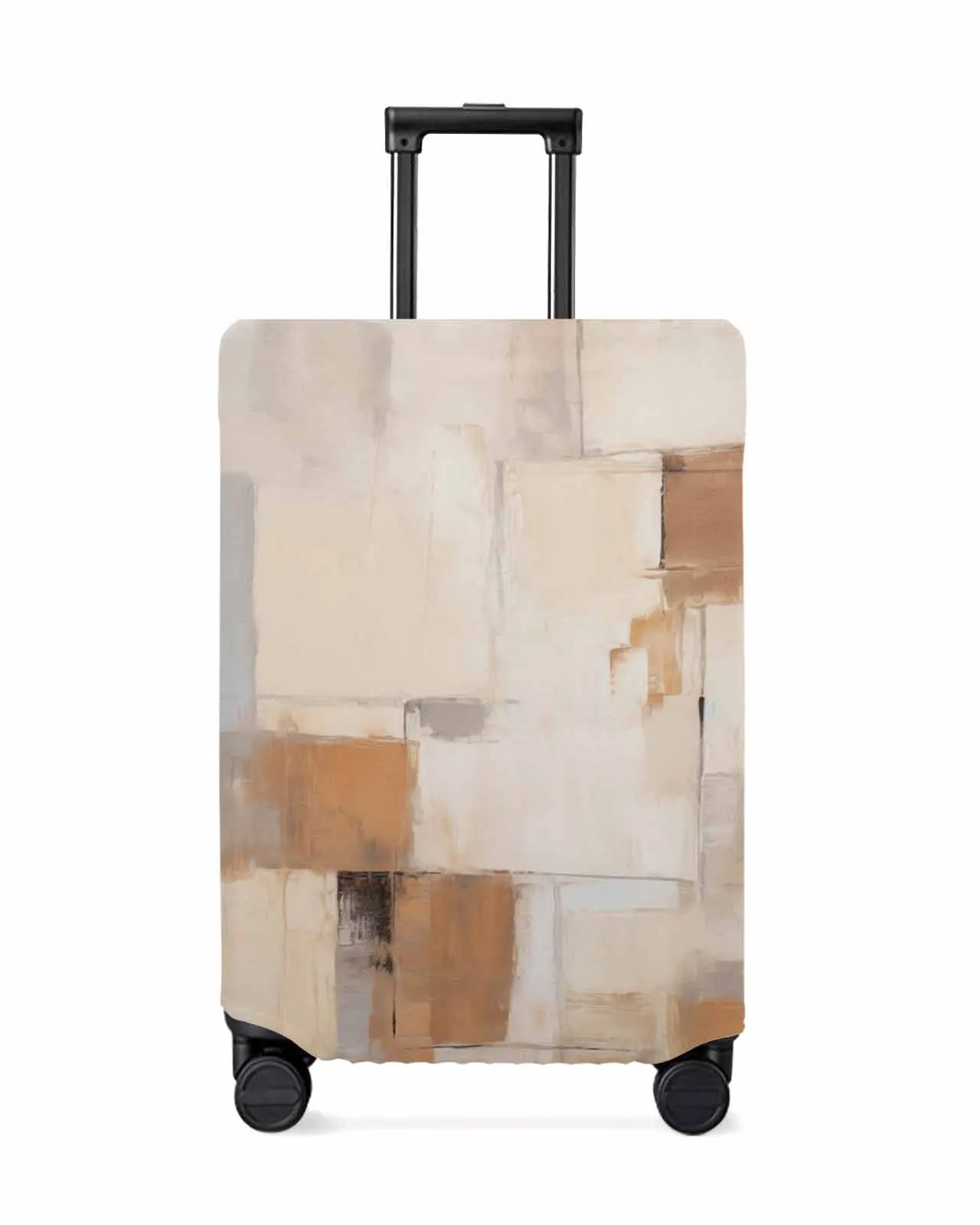 

Brush Color Block Abstract Watercolor Stretch Suitcase Protector Baggage Dust Case Cover For 18-32 Inch Travel