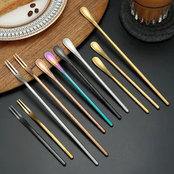 Creative Long Handle Stainless Steel Spoon Coffee Tea Honey Mixing Bar Spoons Teaspoon Household Tableware Cutlery Kitchen Tools