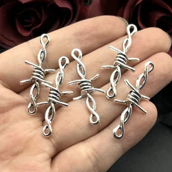10 pcs Gothic Punk Style Barbed Wire Small Thorns Accessories DIY Handmade Necklace Earrings Bracelet Accessories