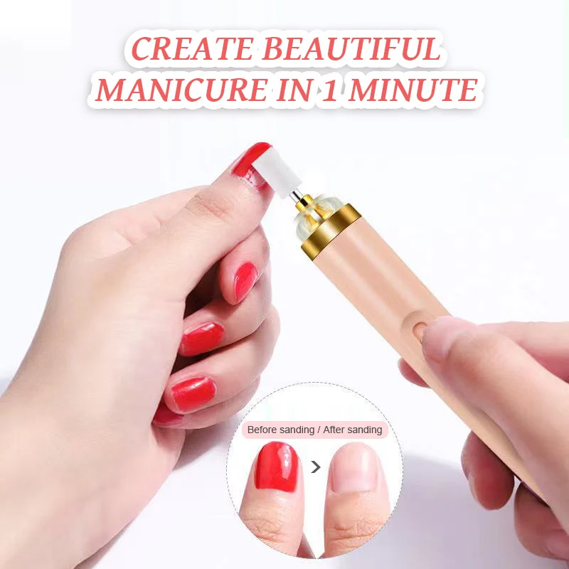 Conjunto de unhas elétrico manicure conjunto 5 em 1 elétrica máquina manicure broca do prego moinho para manicure grooming kit polisher removedor