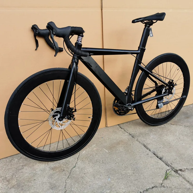 Double Disc Brake Bicycle Brake Transformer Integrated Road Bike Wind Breaking Double Oil Disc Brake Inner Routing Mountain Bike