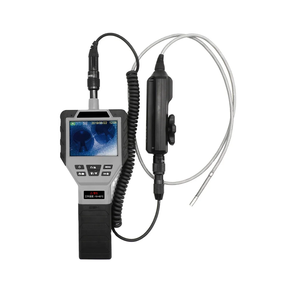 Enhanced 3.5-Inch Full-View Screen Articulating Borescope Inspection Camera with OBD2 Scanner and Image Rotation Feature