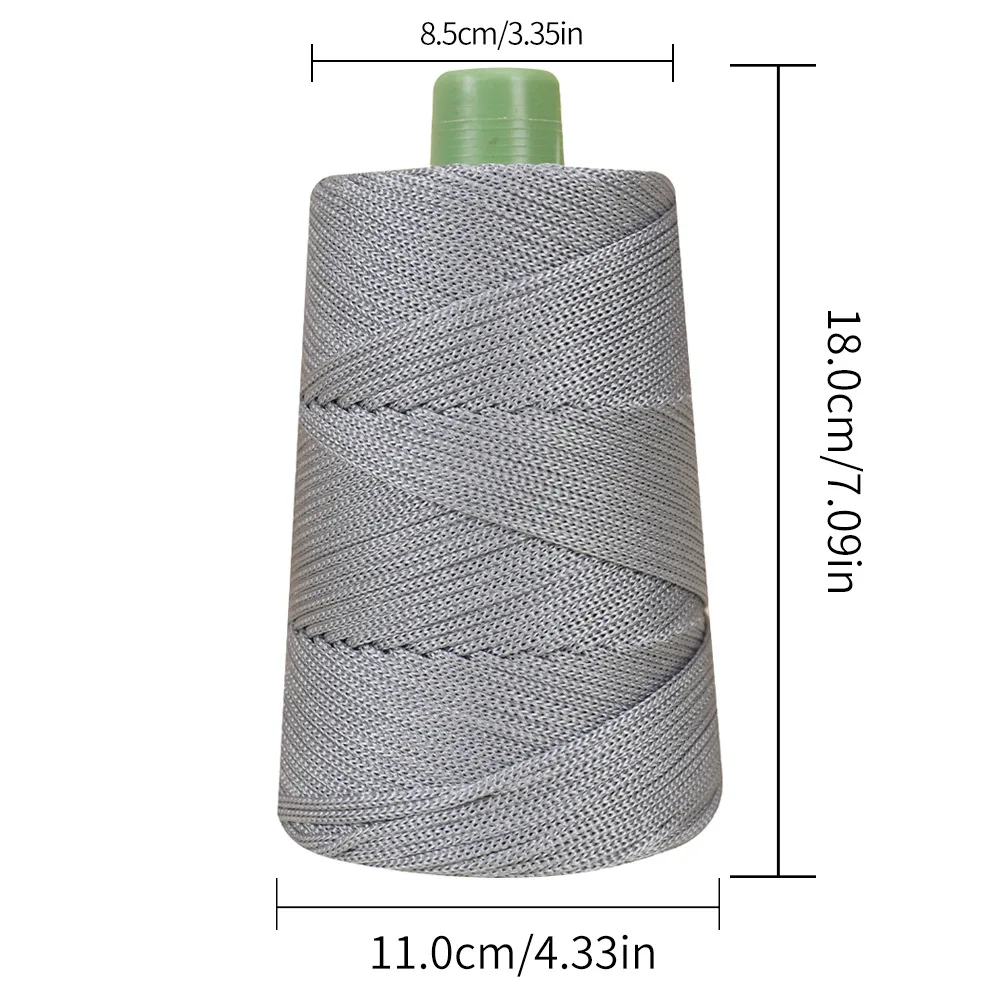 250g Ice Silk Yarn Light Weight For Summer Diy Hand Woven Sun Hat Bag Shoes Cushion Crocheting Craft Rope Hollow Crochet Tools view 6