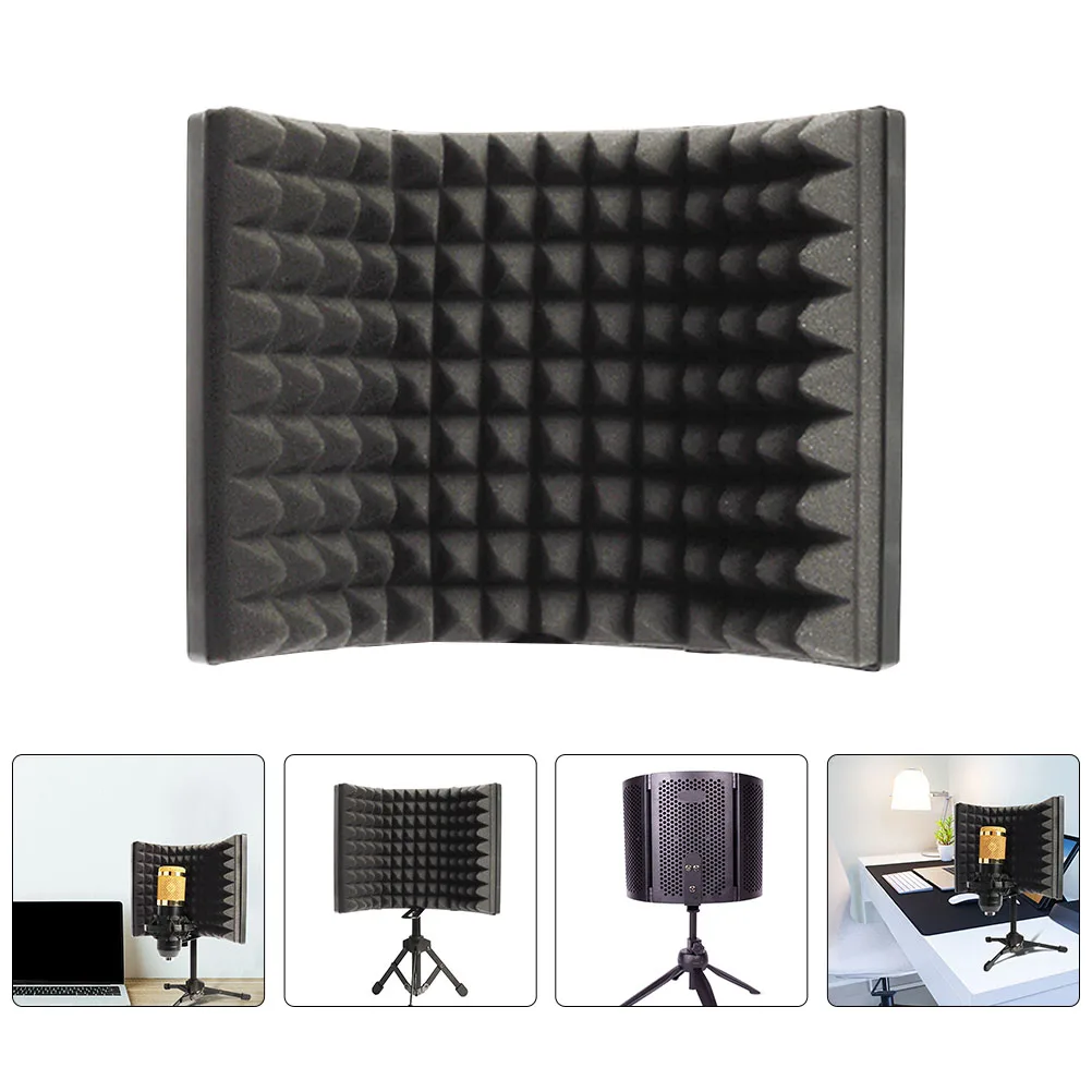 

Microphone Windshield Soundproof Cover Noise Reduction Recording Shield ABS Screen Windproof Foam Protective Dust Block Most