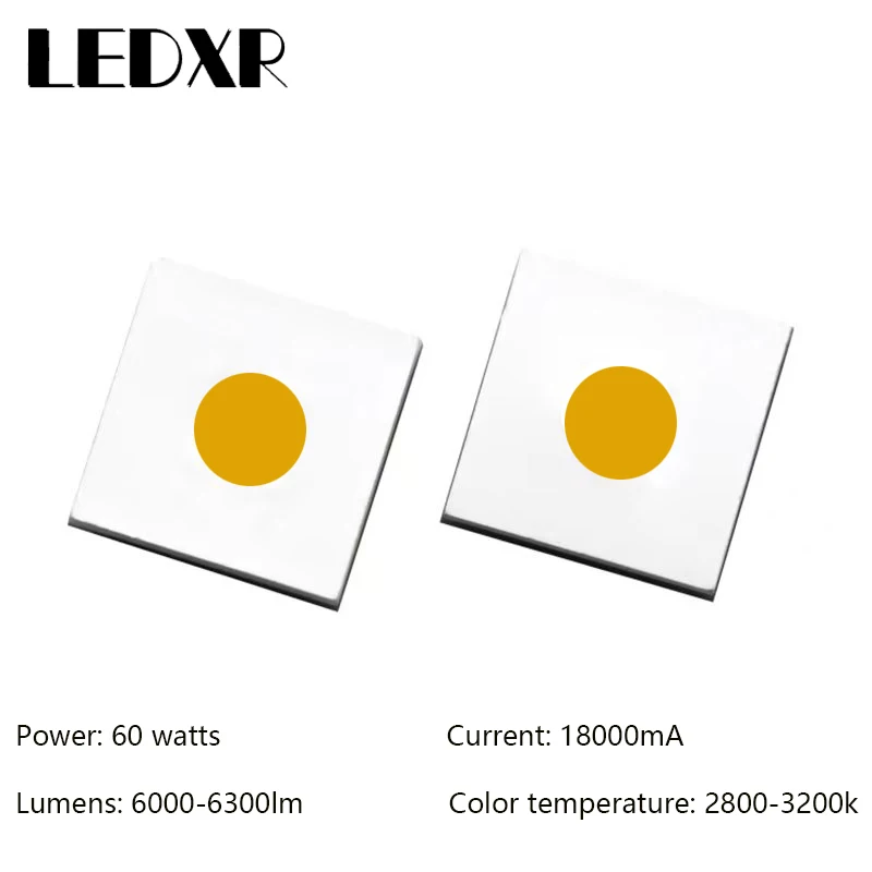 High power led 7070 flat white laser beads 3v led chip 60w white warm white light emitting diode XHP70 copper substrate led pcb