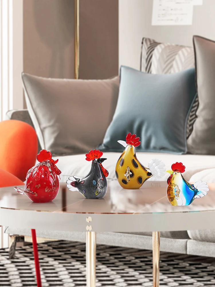 Creative hen chicken figurines home decoration Crafts Modern Porcelain rooster Ceramic arts animal Furnishing wedding gift