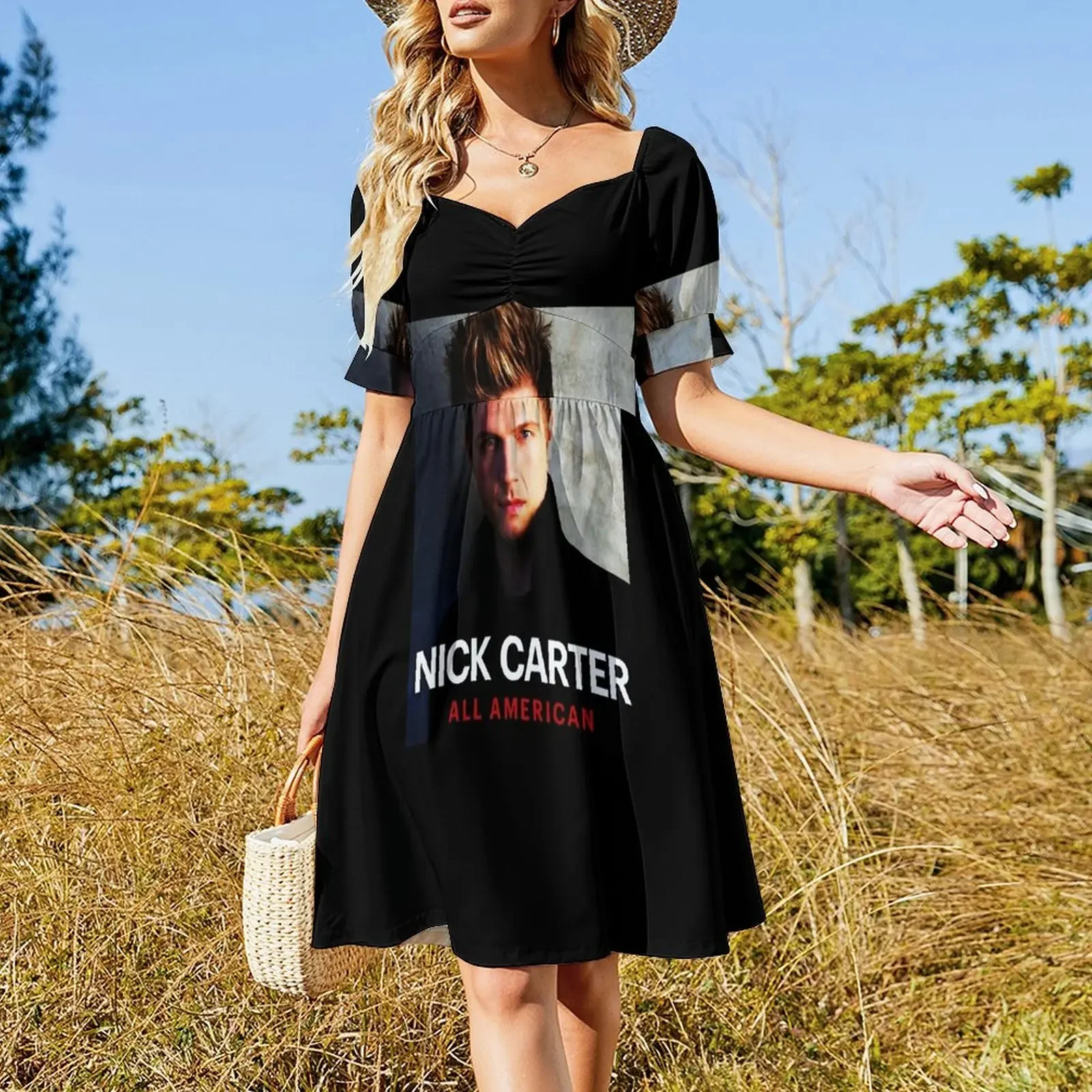 Besonderes Singer Man Country Nick Carter Redeki Trending Seller Ärmelloses Kleid Kleidung Damen Sommer 2025, Kleid