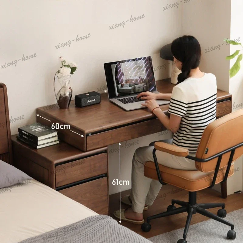 LD Wooden Modern Office Desks Living Room Homestay Advanced Retro Office Desks Luxury Balcony Furniture