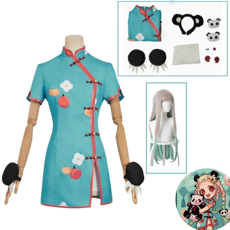 

Yashiro Nene Cosplay Costume Cheongsam Wig Anime Hanako Kun Of Toilet Bound Roleplay Uniform Halloween Party Role Play Outfits