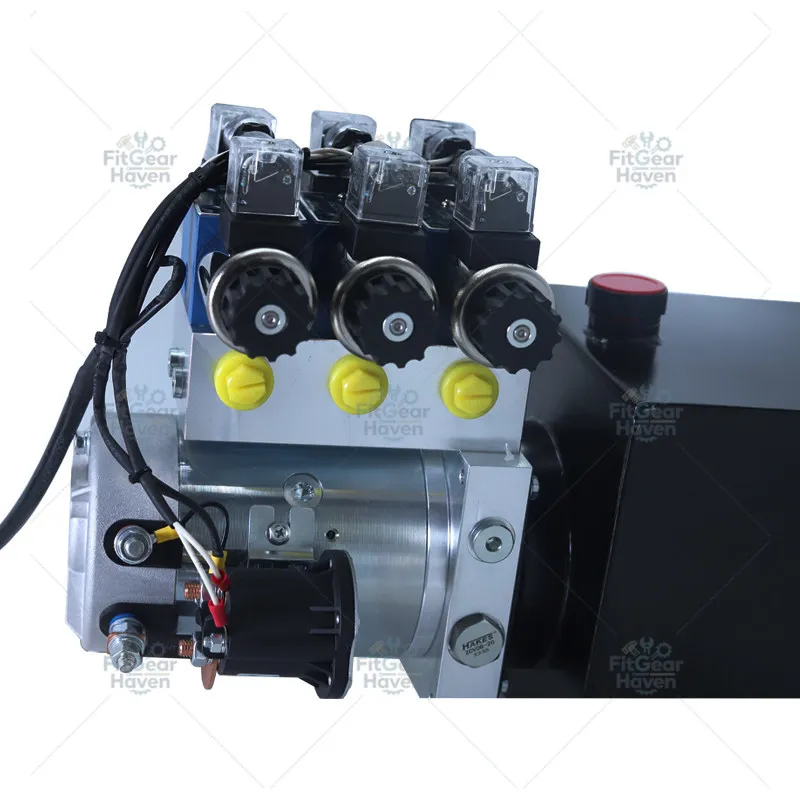 Vehicle-mounted Hydraulic Multi-group Two-way Oil Pump System Power Unit 12V/24V Lifting Assembly Pump Station