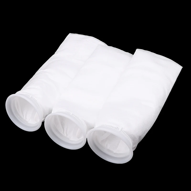 1PCS Aquarium Filter Socks Bags 50/75/100/150/200 Micron Reusable Fish Tank Felt Filter Bags For Fish Tank Filtration Pond