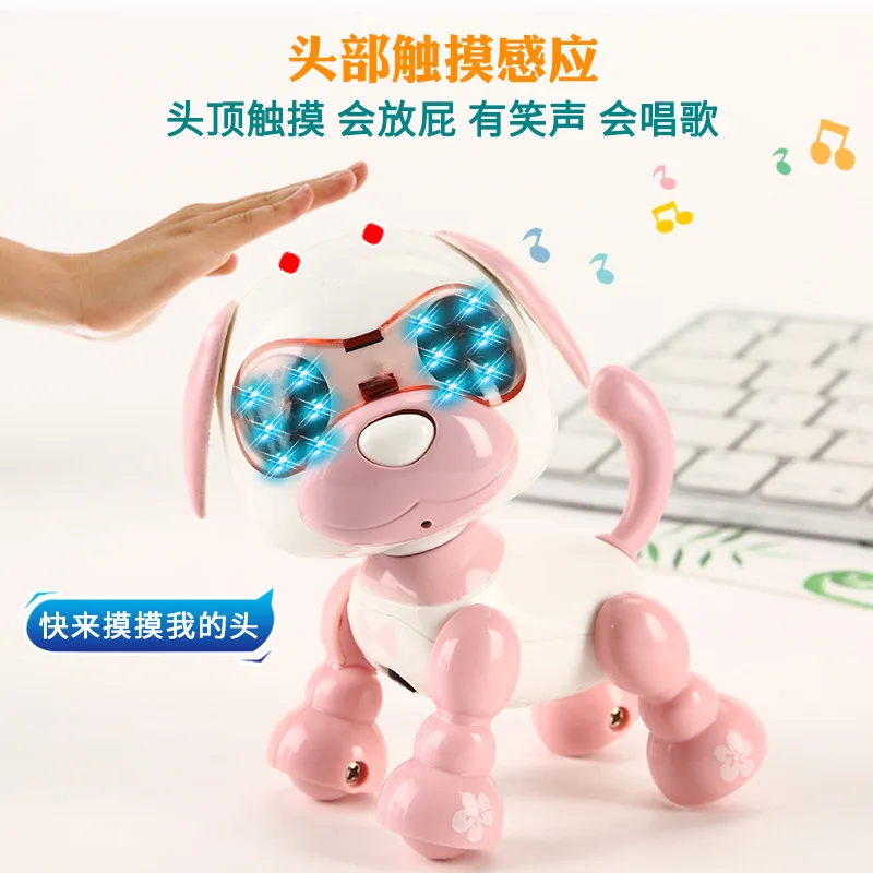 Intelligent Machine Dog Electric Walking Simulation Pet Dog Robot registrazione a controllo vocale giocattolo per bambini Boy