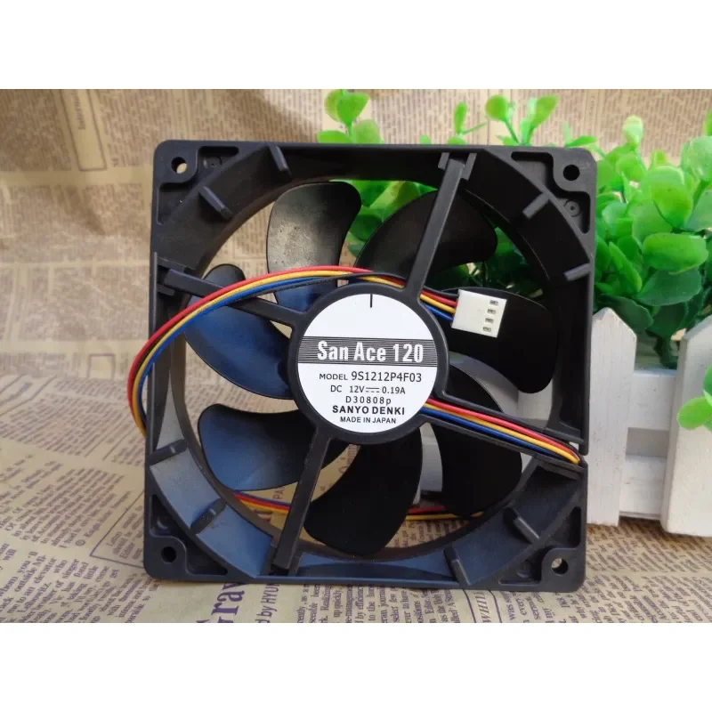 for SANYO 9S1212P4F03 12CM 12025 12V 0.19A 4-pin PWM Temperature Controlled Silent Fan