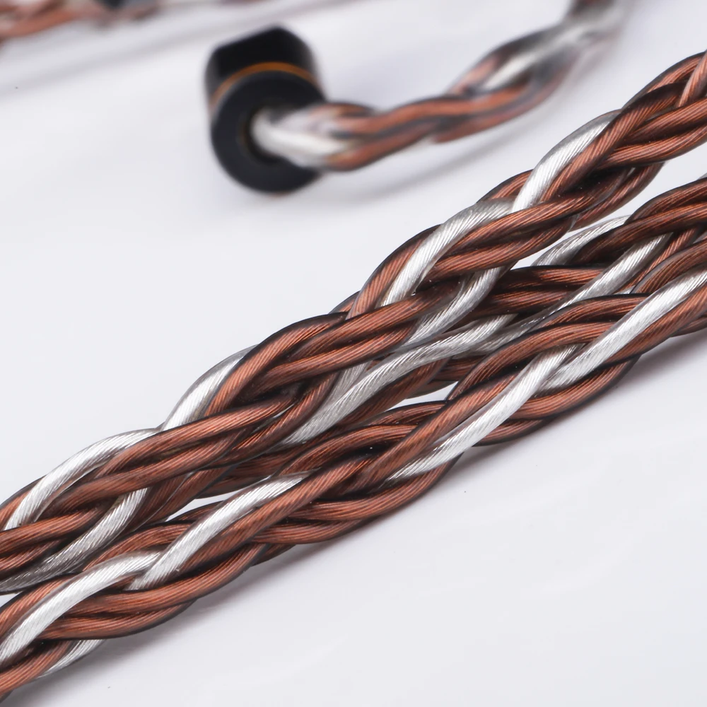 Pula 8 CONDUCTOR สายสัญญาณเสียงพรีเมี่ยม, หูฟัง6N หูฟังสเตอริโอโอ OCC ชุบเงิน2.5 3.5ปลั๊ก4.4มม. MMCX 0.78มม. ขั้วต่อ2ขา