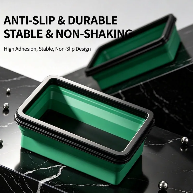 

Magnetic With Compartments Silicone Bowl Tool Parts Tray Box Batteries Plastic Organizer for Plumber Cultivator Screws Storage