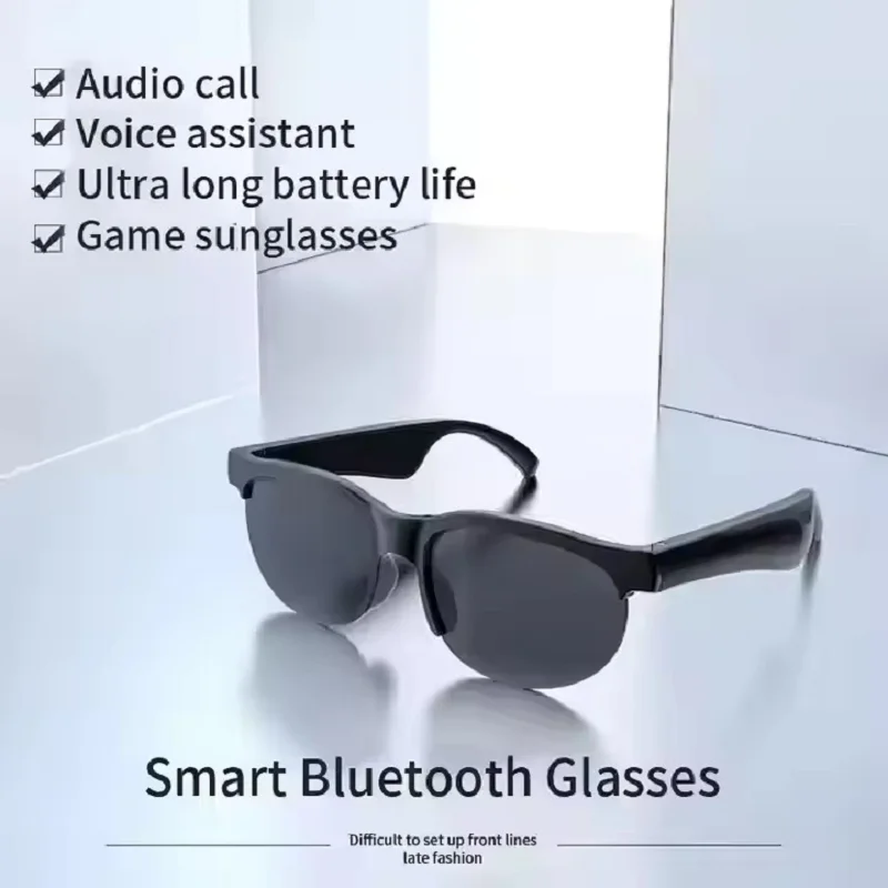 XG88PRO Kacamata Bluetooth Headphone Telinga Terbuka untuk Lari Bersepeda Olahraga Audio Nirkabel Panggilan Pintar Musik Stereo Luar Ruangan