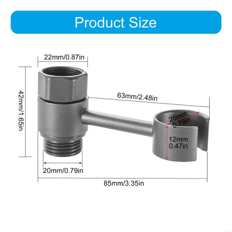 N58C Elegante bidet bidet Sprayer soportes metal montaje pared 360 grados giratorios colgación para manos