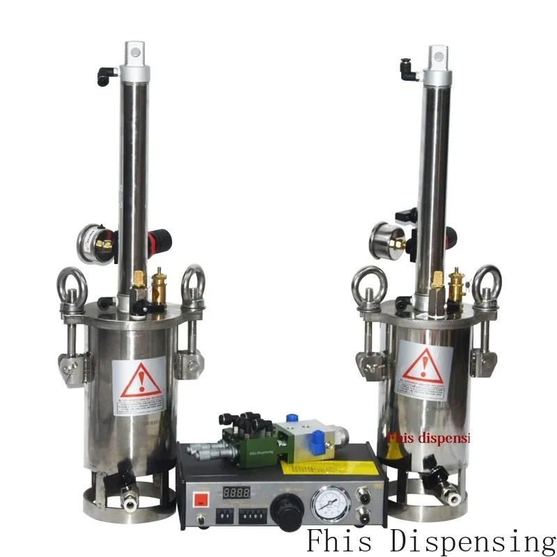 New Dispenser Valve Pusher Thimble Style with Micrometer Trimmer Two Component Glue Pushing Valve Pressure Tank