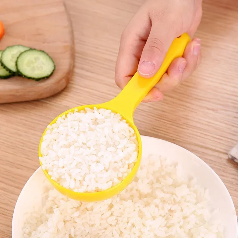 Rice Scoop Mold DIY Sushi Mold Rice Ball Plastic Spoon Premium Half Round Rice Cooker Congee Spoon Kitchen Accessory ложк