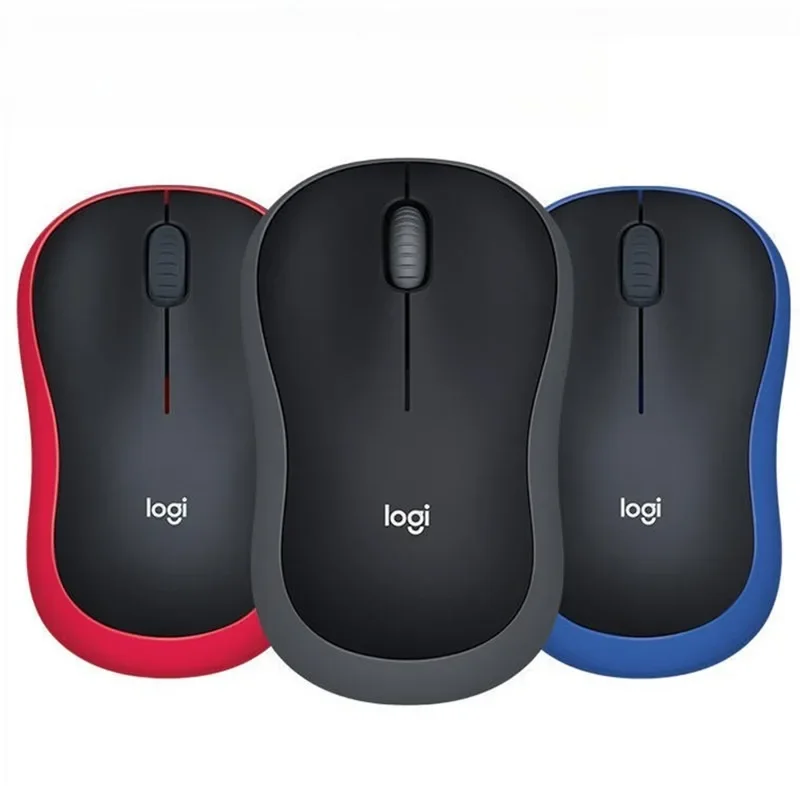 Logitech M185 Wireless Mouse Silent Click 2.4G USB 1000DPI Long Battery Life Compact for PC Laptop Office Gaming Mouse