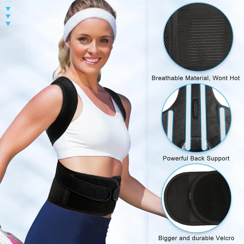 Posture Corrector for Men/Women, Back Brace for Lumbar Support, Back Corrector Posture Improve, Neck, Back,Shoulder Pain Relieve