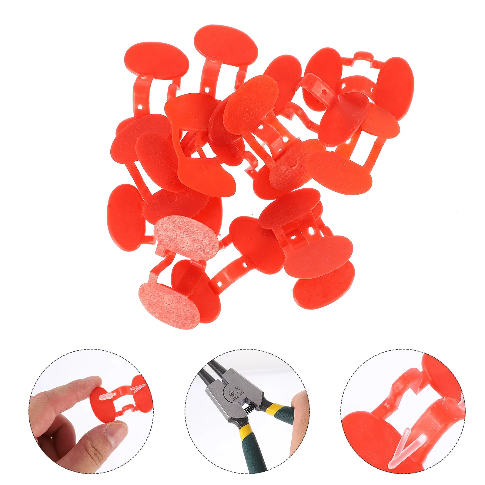 

101pcs Chicken Set 100 Glasses 1 Pliers Alloy Steel Durable Poultry Farming Supplies Easy to Use Gift IdeaChicken Glasses Supply