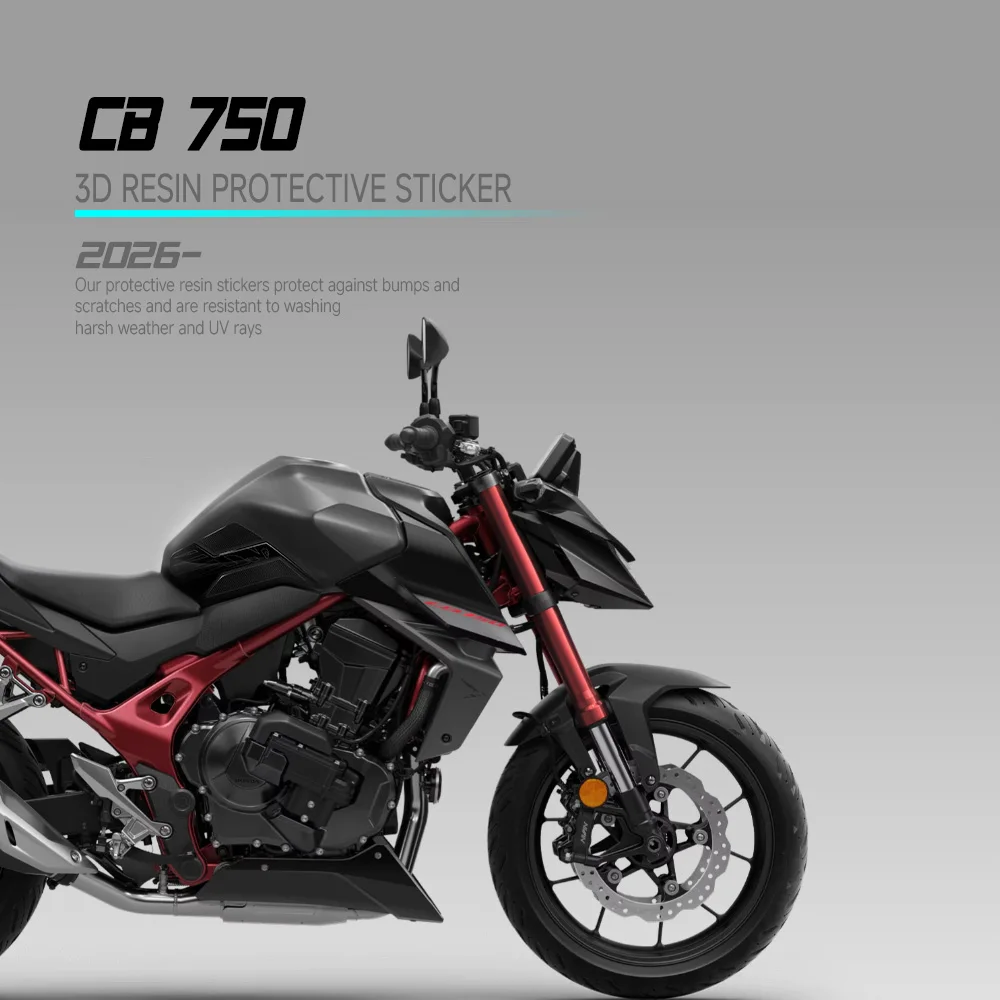 For CB750 Hornet 2025 Side Tank Stickers Motorcycle Tank Protector 3D Sticker Kit