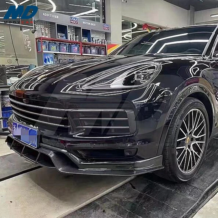 Modycar Style Carbon Fiber Front Lip For 2018-2022 Porsche Cayenne 9y0