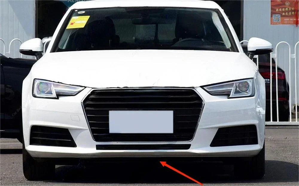 For Audi 2016-2019 A4 S4 B9 8W High Quality Car Front Bumper Lip Spoiler Splitter Diffuser Retrofit A4 TFSI TDI S4 Body Kits