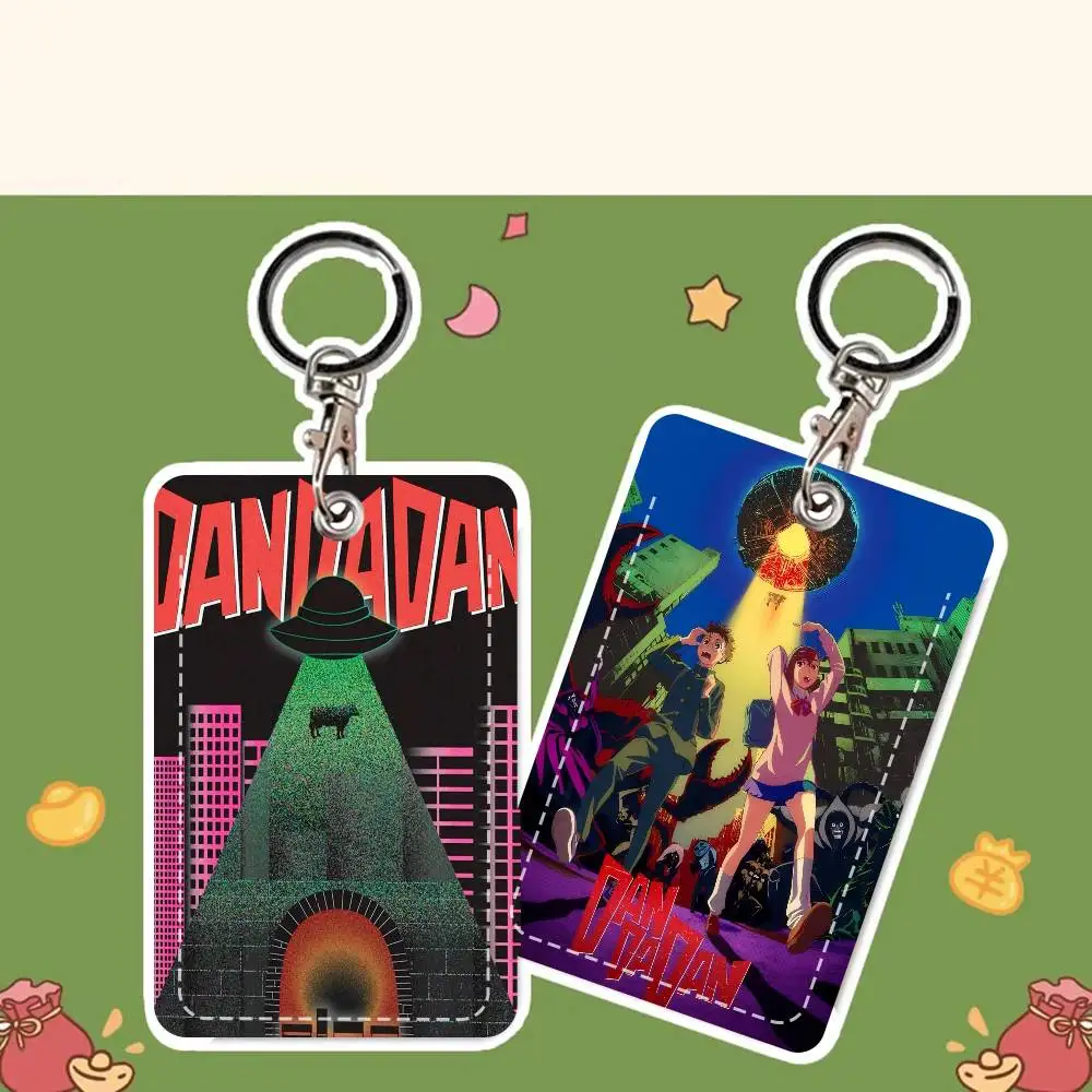 

Классический аниме-аксессуар Dandadan: стильный кожаный картхолдер-брелок, прочный держатель для кредитных и проездных карт