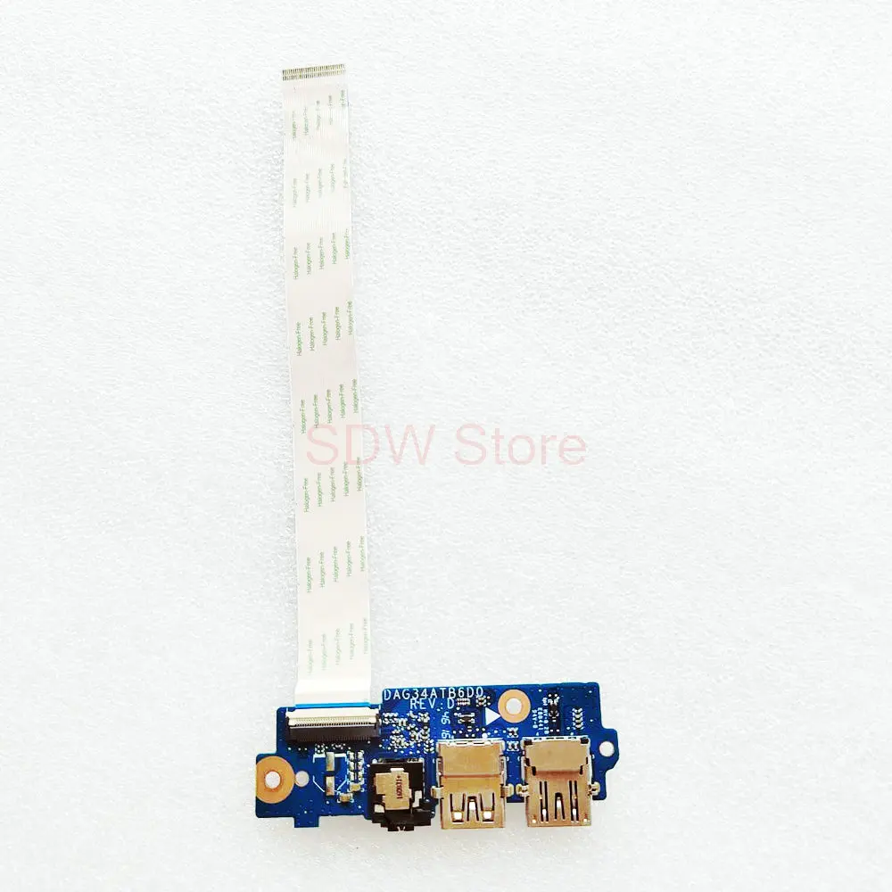 

DAG34ATB6D0 For HP Pavilion 15-AU 15-AU146TX TPN-Q172 G34A Laptop USB Audio BOARD With Cable DAG34ATB6DO