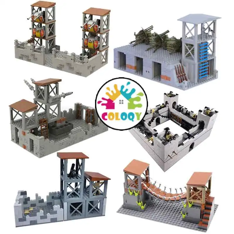 

Children's building block toy military base fort fort prison compatible with all small particle building block wholesale stores