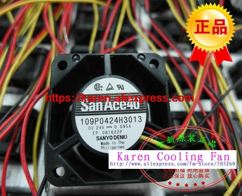 109P0424H3013 DC24V 0.095A 40*40*28MM Inverter cooling fan