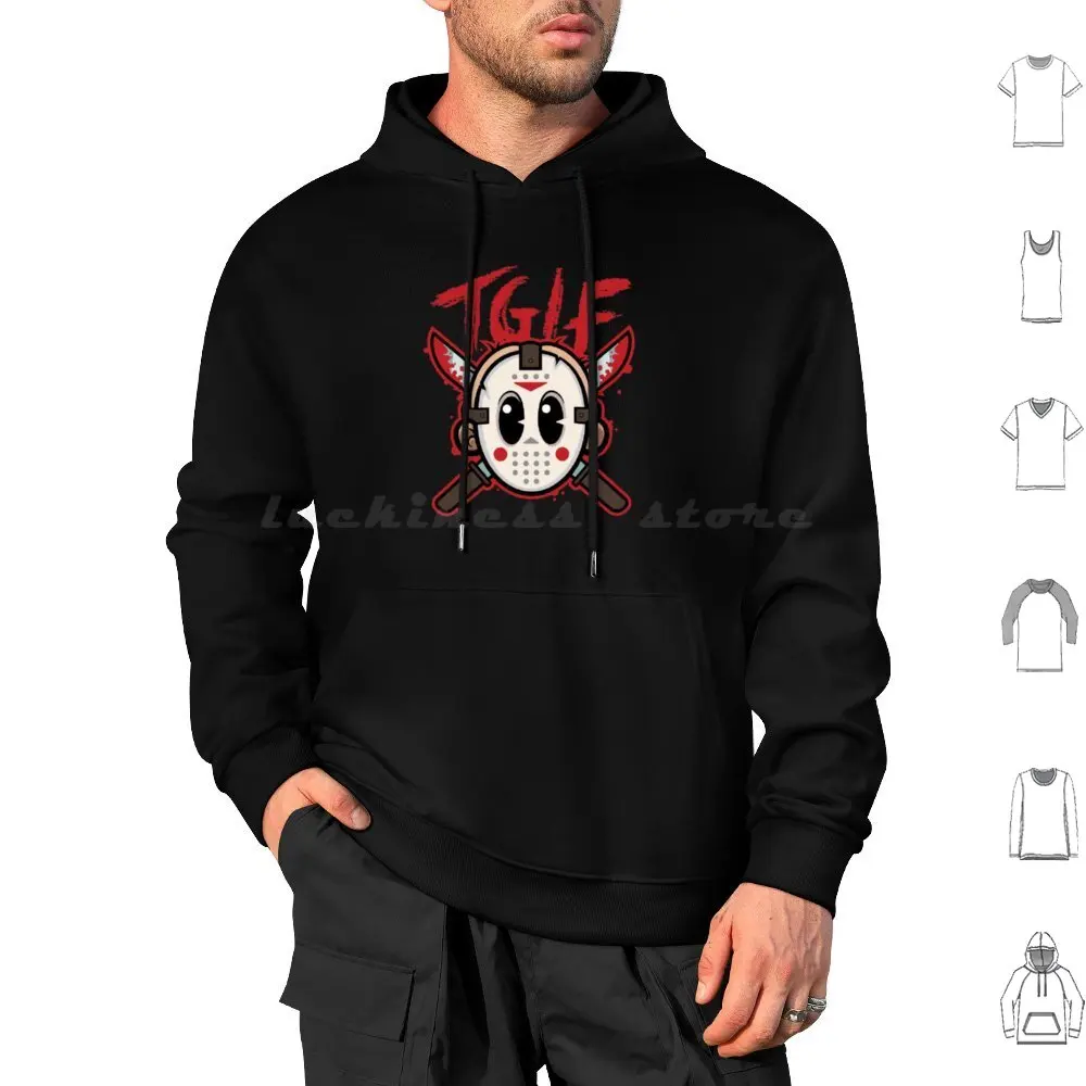 Tgif Hoodies Long Sleeve Oden Studios Justin Oden Tgif Thank God Its Friday Jason Horror Scary Parody Funny Movie