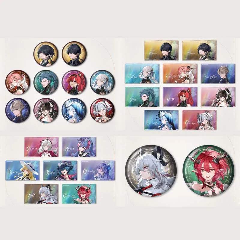 

Sunsyea Wuthering Waves Official Merch Original Authentic GMZ Series Badge Ornament The Shorekeeper Camellya Jinhsi