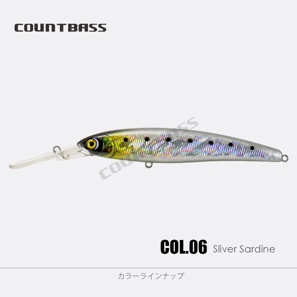Countbass Floating Deep Diving Minnow 110mm 4-1/3" 14.5g 1/2 oz. Dive 3m Hardbaits Fishing Leurres Wobbler Lures