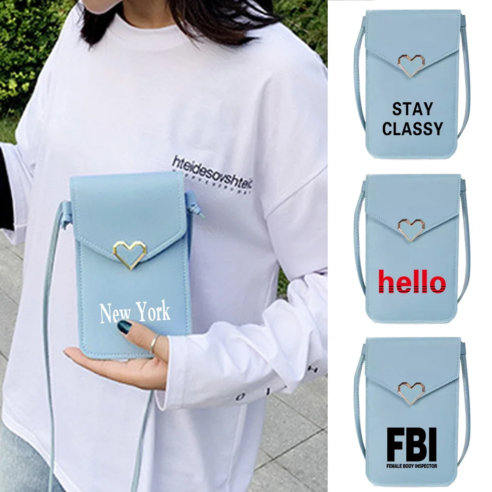 

Mobile Phone Bag Universal Transparent Touch Screen Phone Bags Walls Pattern Lightweight Casual Commute Shopping Crossbody Bag