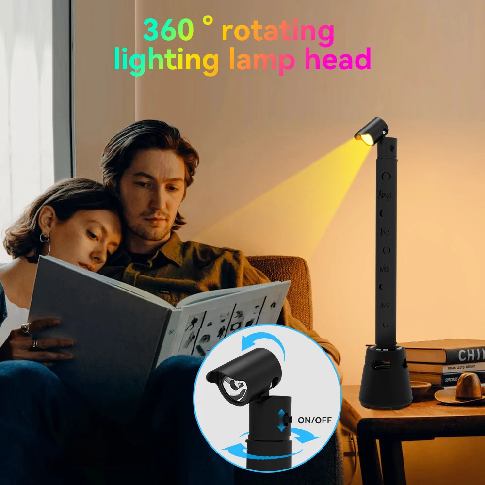 LED Music Rhythm Ambient Lamp RGB Muticolor Music Synchronization Desktop Pickup Light Christmas Halloween Party Atmosphere Lamp