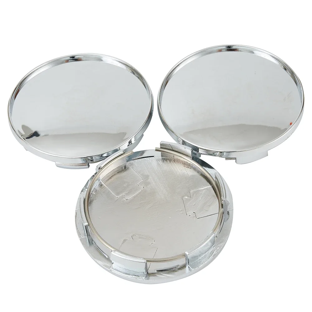 

Replacement Wheel Center Hub Cap Silver Cap Cover Car Chrome Kit Part Professional 4 X Accessories High Quality