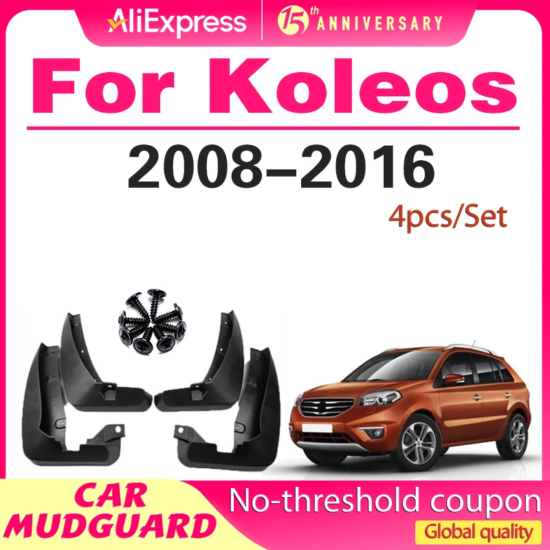 

For Renault Koleos 1 2008 2009 2010 2011 2012 2013 2014 2015 2016 Fender Mudguard Mud Flaps Guard Splash Flap Mudguards Car