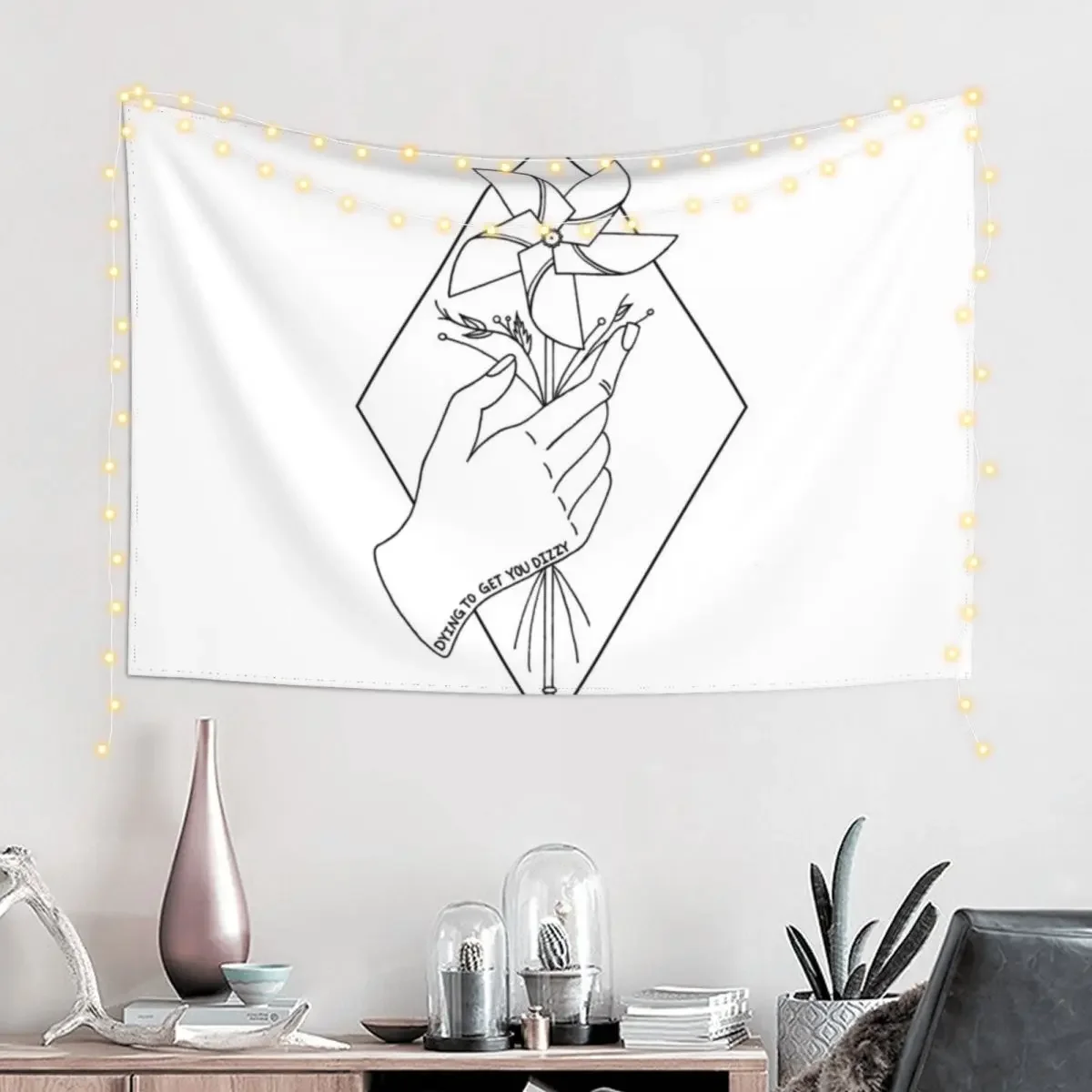 Turnover Dizzy on the Comedown Design Tapestry For Bedroom Room Aesthetic Tapestry