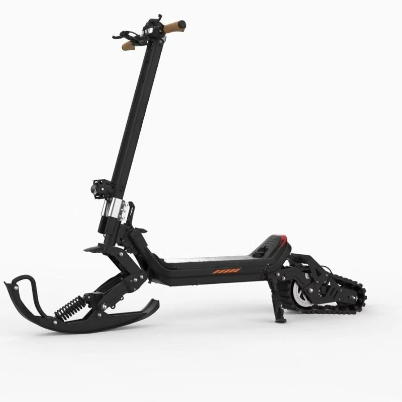 3-in-1 DIY Multi-Mode Electric Snowmobile Foldable Tracked Snow Scooter Winter Ski Sled All-Terrain Snow Bike for Adult Riders