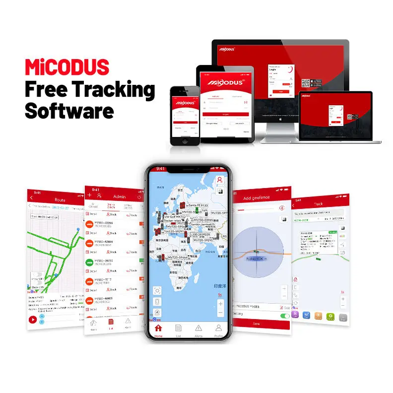 MiCODUS MV880GPRO 4G Car GPS Tracker IP67 Waterproof Anti Theft ACC Status Detection Engine Shut Off Motorbike Tracking Device