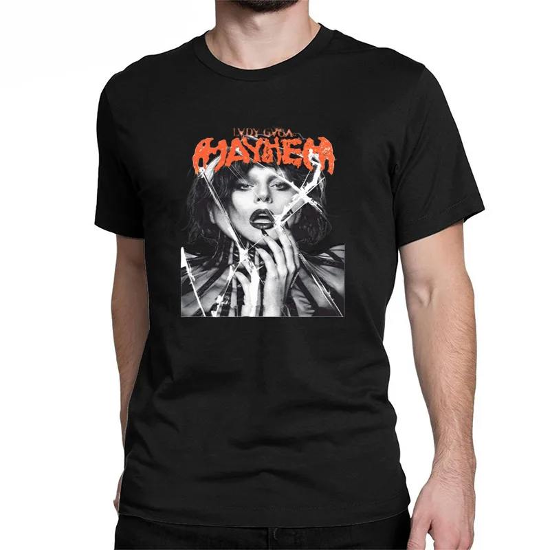 Lady Gaga Mayhem T-Shirts unisexe haute qualité Hip Hop coton T-Shirts chemises mode hommes esthétique rétro T-Shirts ét
