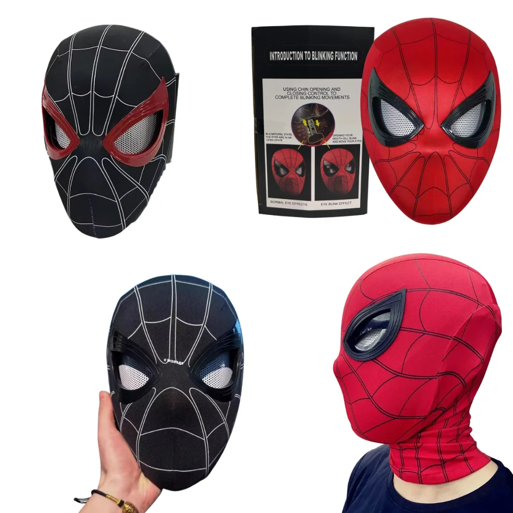 Image of Cartoon Handgefertigte Spider-Man 2 Film-Originalgetreue Trend-Spielzeug-Cosplay-Maske Peter Handarbeit Sammlerstück als Geburtstagsgeschenk